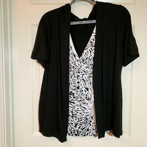 Top w jungle print